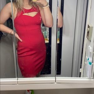 NWOT Guess Criss Cross Back Bodycon Dress